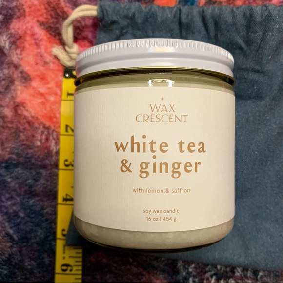 💜 Wax Crescent White Tea & Ginger Candle NWT - Picture 7 of 14
